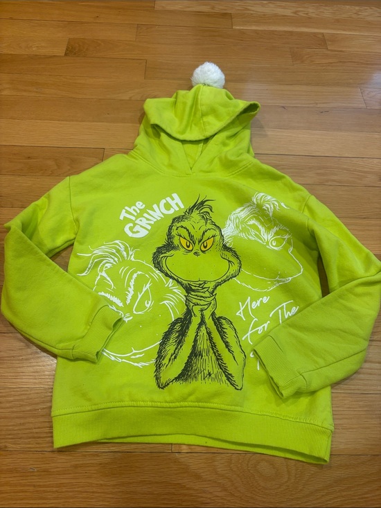 Other - The Grinch Lime Green Hoodie with Pom Pom Hood